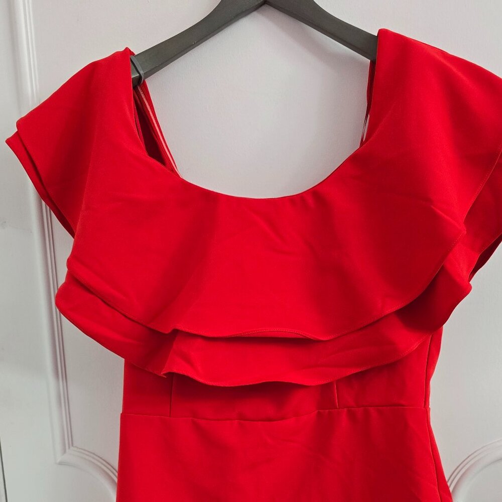 Beautiful Off the Shoulder Red Mini Dress